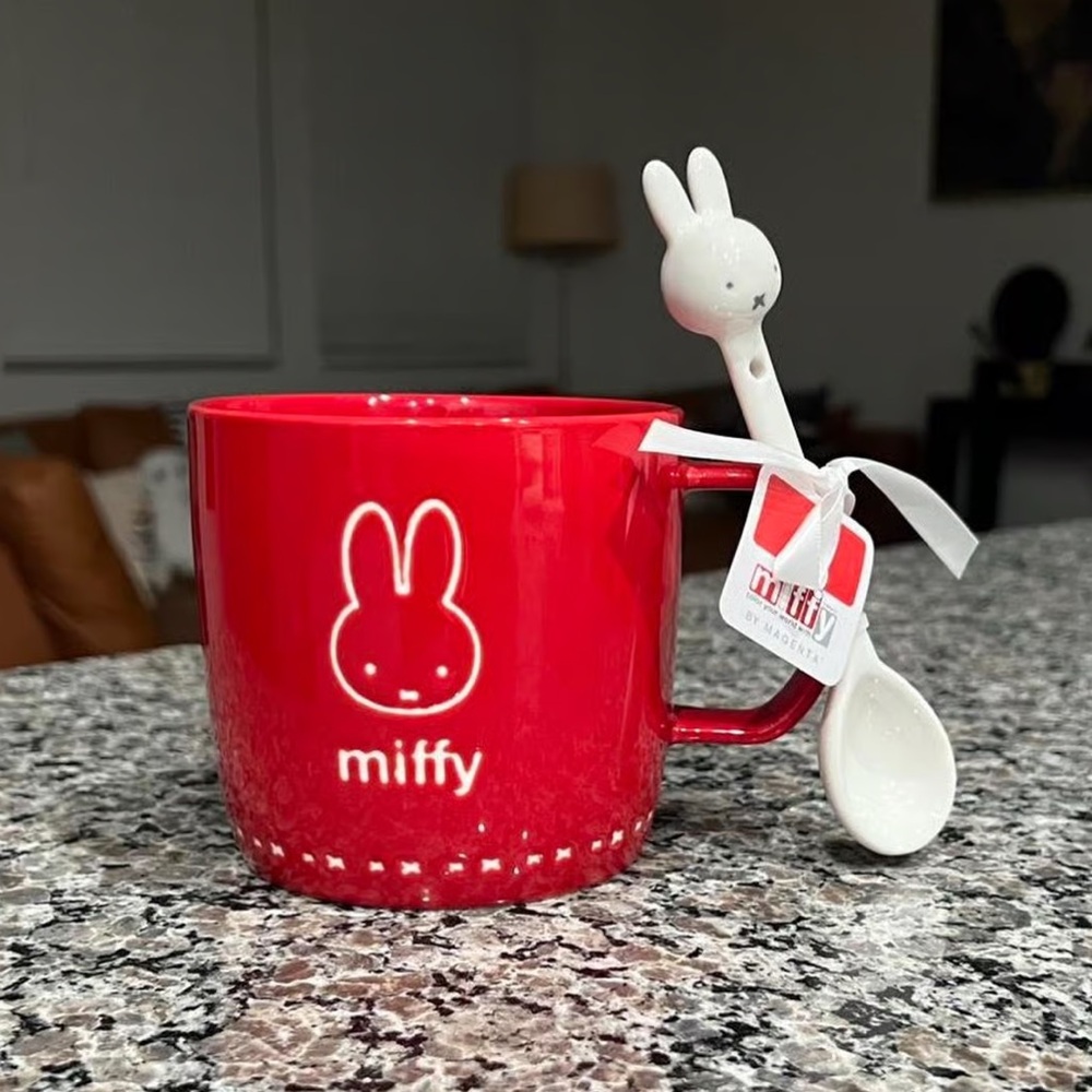 Miffy Ceramic Mug with Spoon